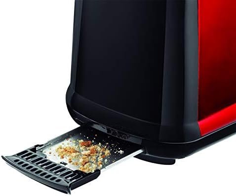MOULINEX Subito Grille pain 2 fentes rouge toaster Thermostat 7 position Décongetaion Rechauffage Remontrée extra haute LT260D11