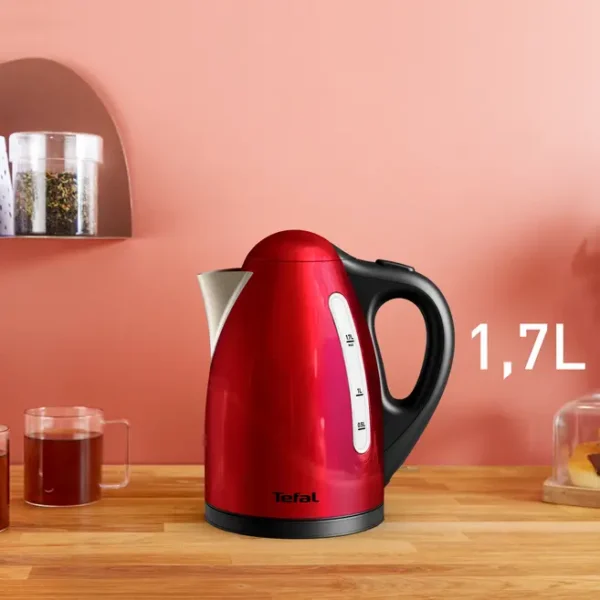 BOUILLOIRE ROUGE INOX KI110511
