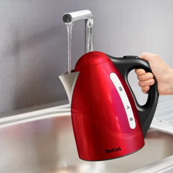 BOUILLOIRE ROUGE INOX KI110511